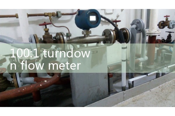100:1 turndown flow meter